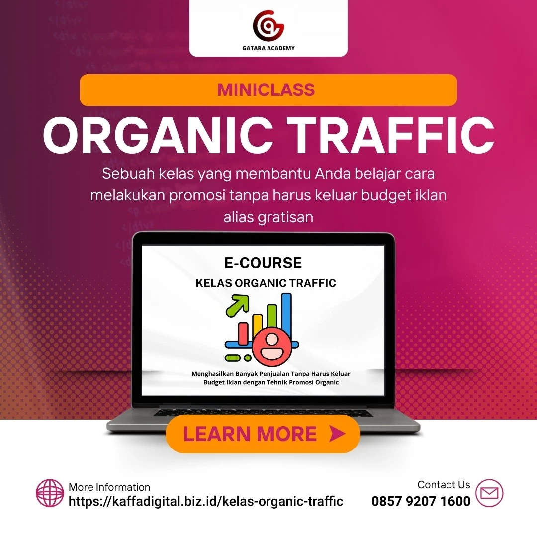 E-Course Kelas Organic Traffic